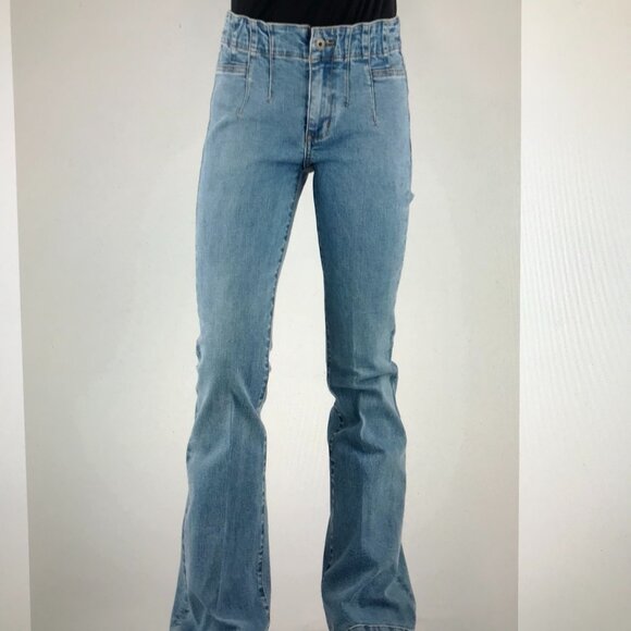 Stetson Womens 921 High Waist Darts Blue Cotton Blend Jeans - Picture 1 of 3